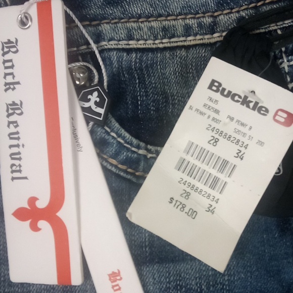 Rock Revival Women's 28 Boot Cut Penny Embellished DEFECT SEE PHOTOS - Picture 7 of 13